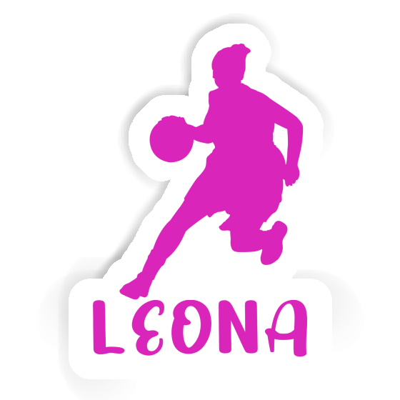 Leona Autocollant Joueuse de basket-ball Laptop Image