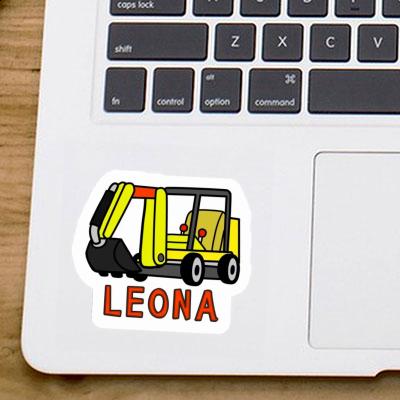 Leona Sticker Minibagger Notebook Leona Sticker Minibagger Gift package Image