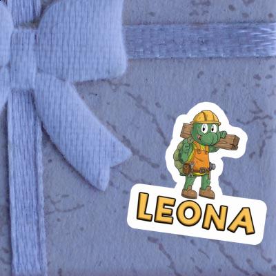 Leona Sticker Bauarbeiter Notebook Leona Sticker Bauarbeiter Gift package Image