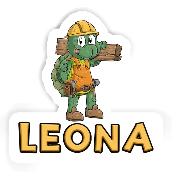 Leona Sticker Bauarbeiter Notebook Leona Sticker Bauarbeiter Notebook Image