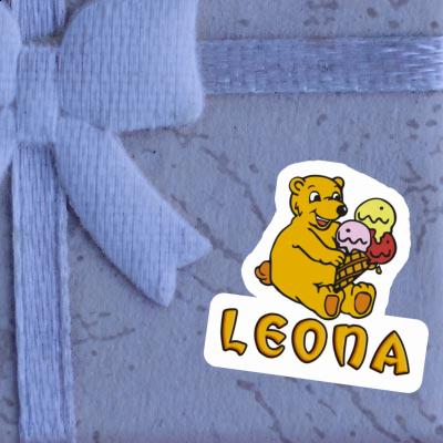 Eiscreme-Bär Sticker Leona Laptop Eiscreme-Bär Sticker Leona Laptop Image