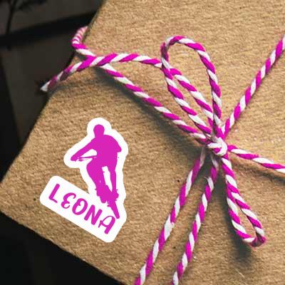Aufkleber Leona Biker Notebook Aufkleber Leona Biker Gift package Image