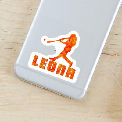 Baseball Player Sticker Leona Notebook Baseball Player Sticker Leona Gift package Image
