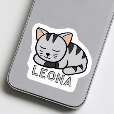 Leona Autocollant Chat Notebook Leona Autocollant Chat Gift package Image