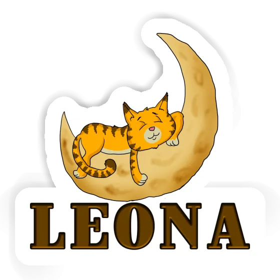 Autocollant Chat Leona Gift package Image