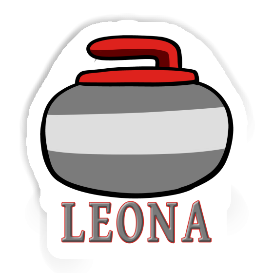 Leona Autocollant Pierre de curling Notebook Leona Autocollant Pierre de curling Notebook Image