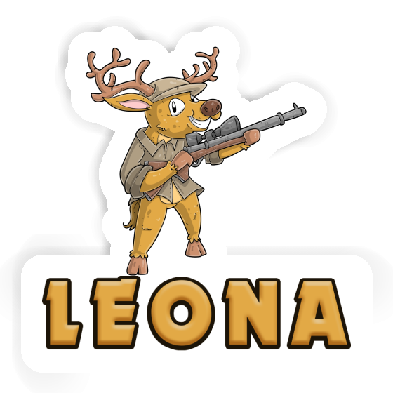 Leona Autocollant Chasseur Laptop Image