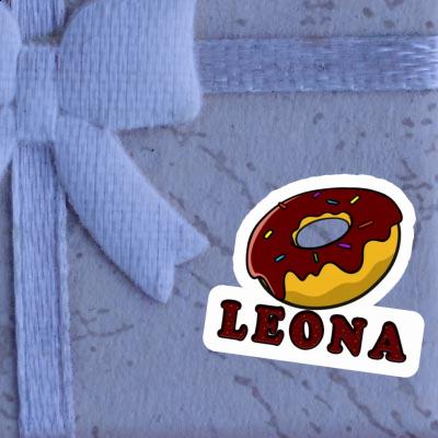 Leona Sticker Donut Notebook Leona Sticker Donut Gift package Image