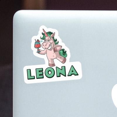Autocollant Licorne festive Leona Laptop Autocollant Licorne festive Leona Laptop Image