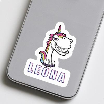 Sticker Leona Grinning Unicorn Laptop Image