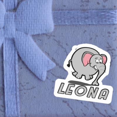 Sticker Leona Jumping Elephant Notebook Sticker Leona Jumping Elephant Notebook Image