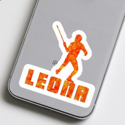 Leona Sticker Fencer Notebook Leona Sticker Fencer Gift package Image