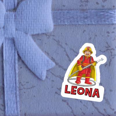 Autocollant Leona Pompier Image