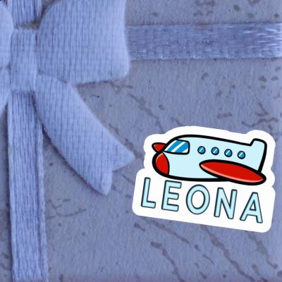 Sticker Flugzeug Leona Laptop Image