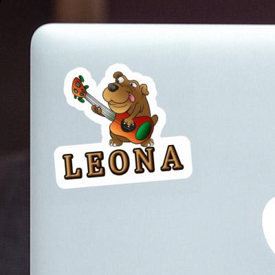Leona Sticker Gitarrenhund Notebook Leona Sticker Gitarrenhund Gift package Image