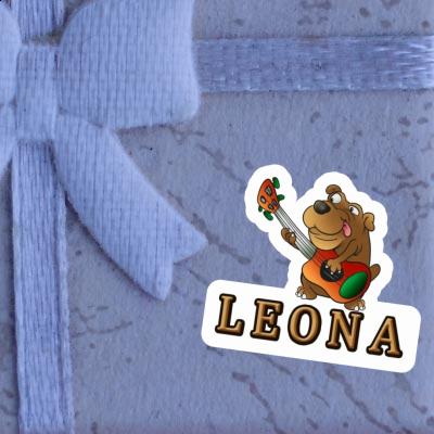 Leona Sticker Gitarrenhund Leona Sticker Gitarrenhund Image