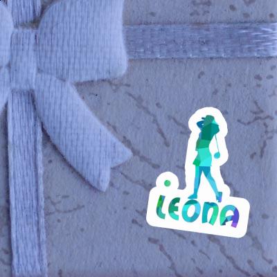 Leona Sticker Golfer Leona Sticker Golfer Image