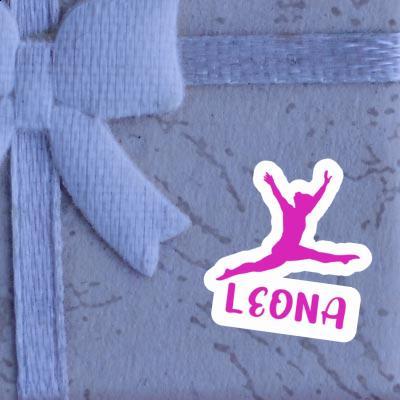 Leona Sticker Gymnast Notebook Leona Sticker Gymnast Gift package Image