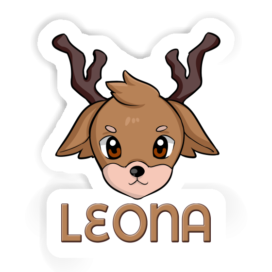 Sticker Deerhead Leona Notebook Sticker Deerhead Leona Gift package Image