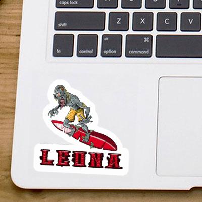 Sticker Leona Surfer Notebook Image