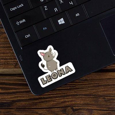 Leona Aufkleber Nashorn Laptop Image