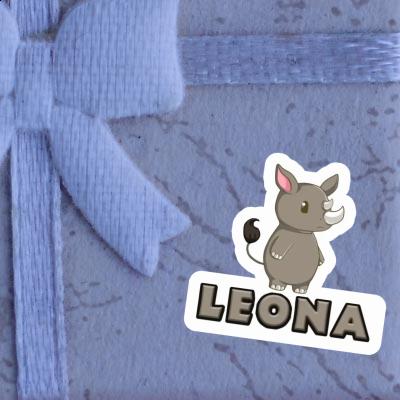 Leona Aufkleber Nashorn Image
