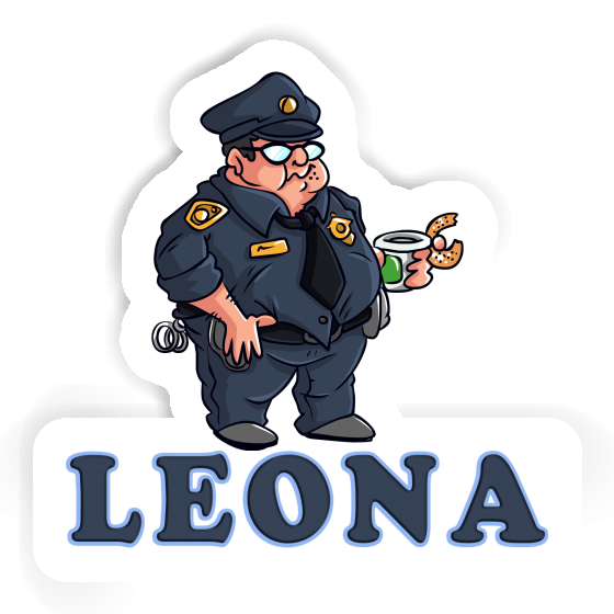 Sticker Polizist Leona Notebook Sticker Polizist Leona Gift package Image