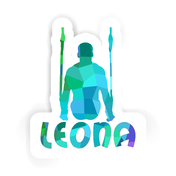 Autocollant Gymnaste aux anneaux Leona Laptop Image