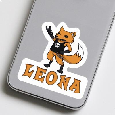 Sticker Rocker Fox Leona Notebook Image