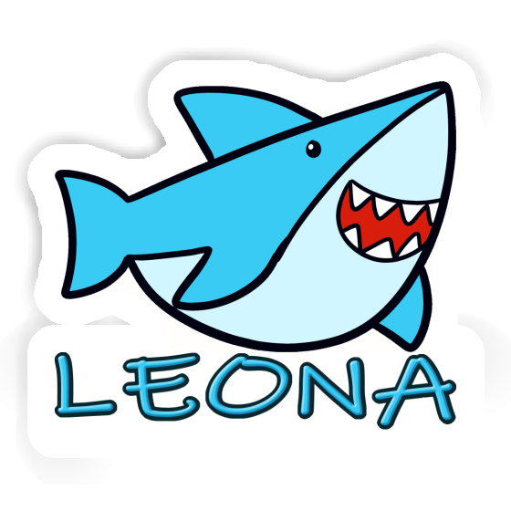Leona Sticker Shark Notebook Leona Sticker Shark Gift package Image