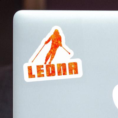 Leona Autocollant Skieuse Notebook Image