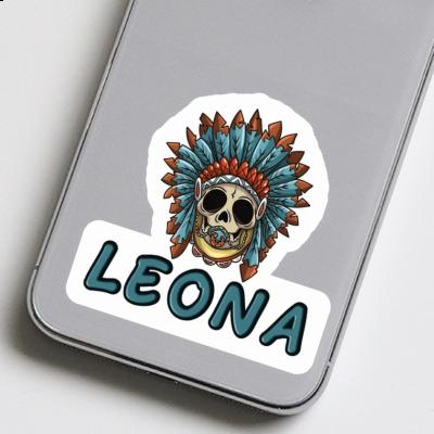 Autocollant Leona Bébé tête de mort Autocollant Leona Bébé tête de mort Image