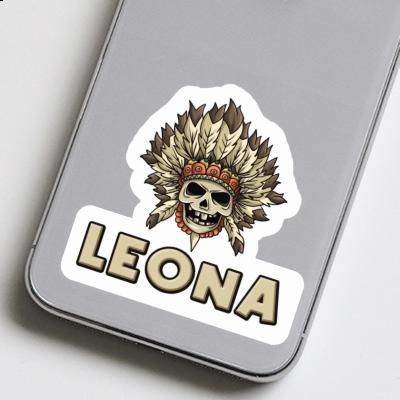 Autocollant Enfants tête de mort Leona Notebook Autocollant Enfants tête de mort Leona Gift package Image