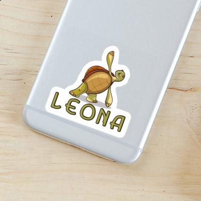 Leona Autocollant Tortue yoga Notebook Leona Autocollant Tortue yoga Gift package Image