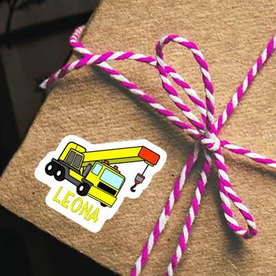 Leona Aufkleber Fahrzeugkran Notebook Leona Aufkleber Fahrzeugkran Gift package Image