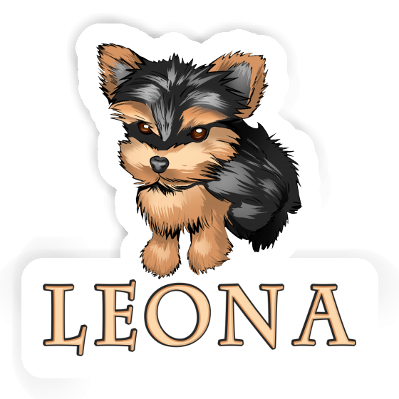 Sticker Leona Yorkshire Terrier Notebook Sticker Leona Yorkshire Terrier Gift package Image