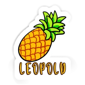 Sticker Leopold Pineapple Image