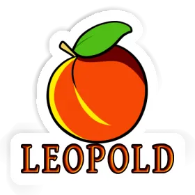 Autocollant Leopold Abricot Image