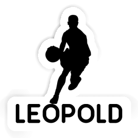 Leopold Sticker Basketball Player Image