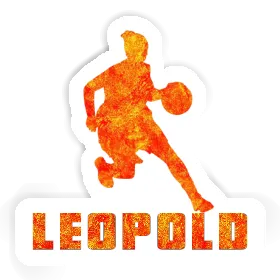 Leopold Sticker Basketballspielerin Image