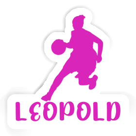 Leopold Sticker Basketball Player Image