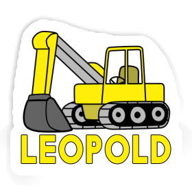 Sticker Leopold Excavator Image