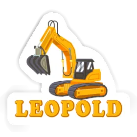 Excavator Sticker Leopold Image