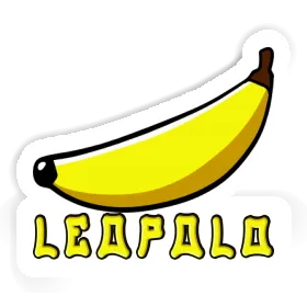 Banane Aufkleber Leopold Image