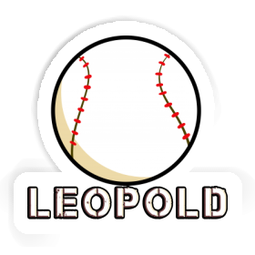 Sticker Leopold Baseball Image