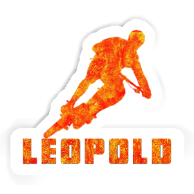 Sticker Biker Leopold Image