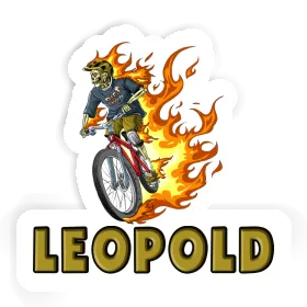 Sticker Leopold Mountainbiker Image