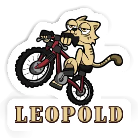 Leopold Aufkleber Fahrradkatze Image