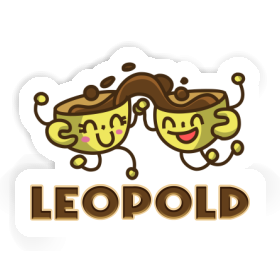 Sticker Kaffee Leopold Image