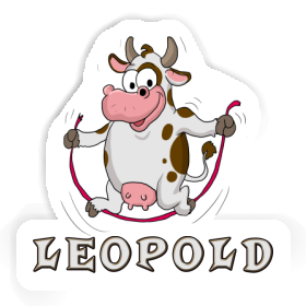 Skipping Ropes Cow Sticker Leopold Image